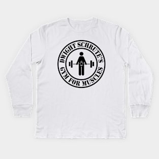 The Office – Dwight Schrute’s Gym For Muscles Strength Of A Grown Man And A Little Baby Kids Long Sleeve T-Shirt